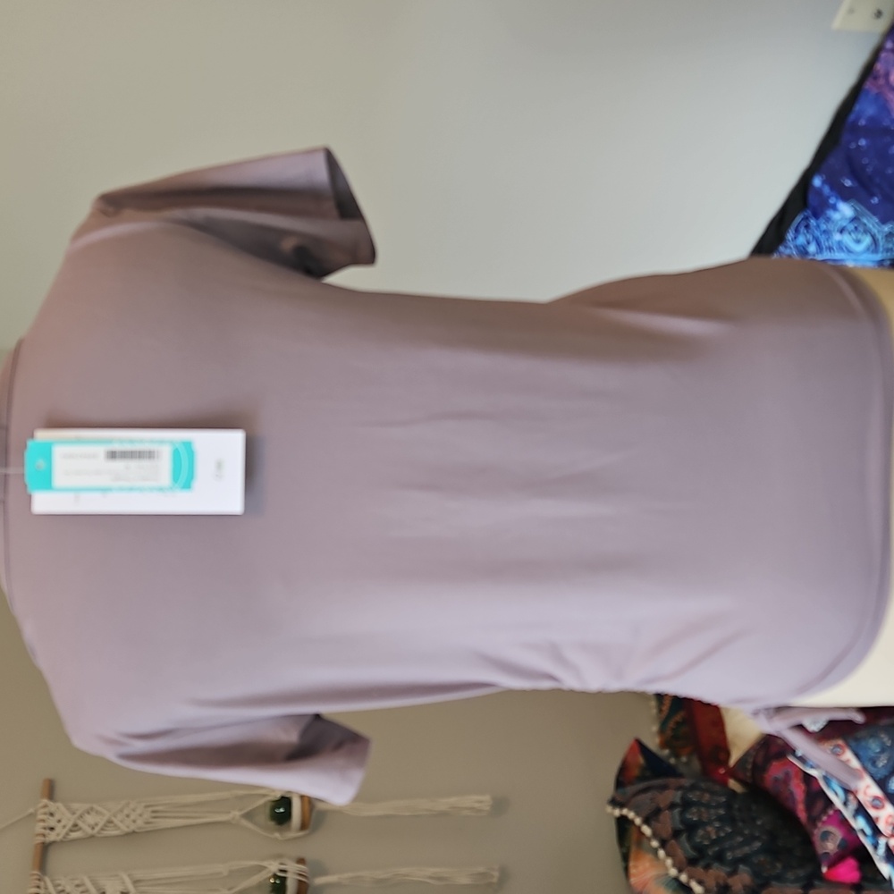 Threads 4 Thought - Purple Ruched Side Top - Picture 8 of 10